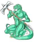 Male Saurian Warrior